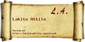 Lakits Attila névjegykártya